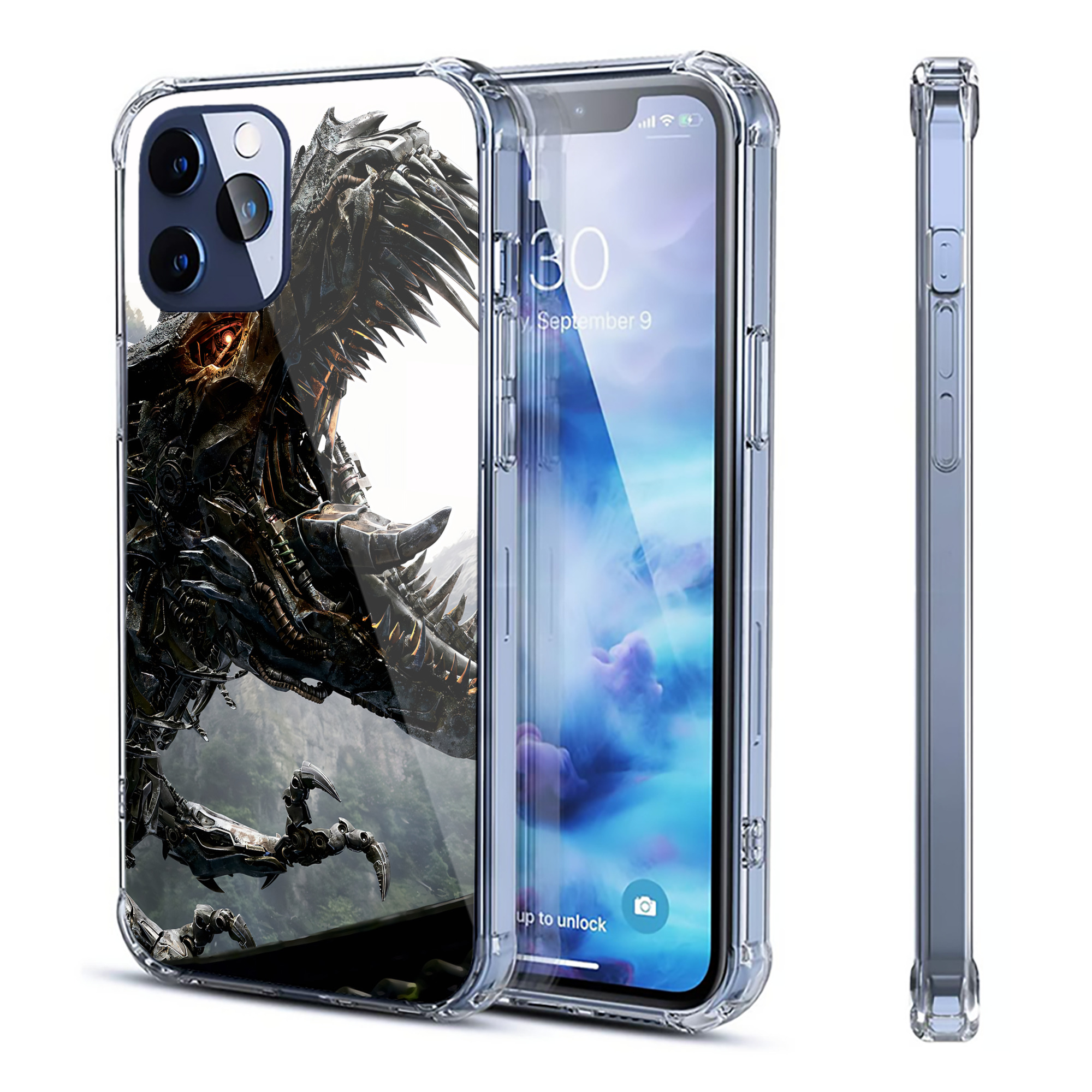 （画像用） Transformers トランスフォーマー 【iPhone 12シリーズ対応】透明スマホケース（クリアソフトケース）